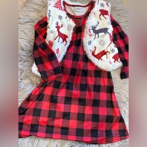 2 Piece Winter Dress/Vest